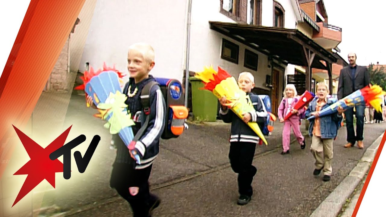 Erster Schultag: Beutelspacher-Fünflinge werden eingeschult | stern TV (2005)