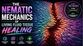 The Nematic Mechanics of Living Fluid Tissue Healing
