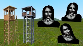 Kuchisake Onna Vs Towers (Part 3) - Garry's Mod