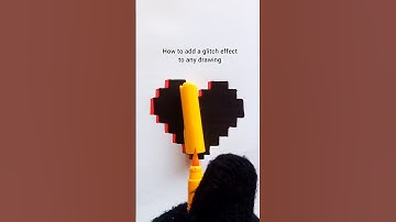 How to add a glitch effect to any drawing 🤔 ...