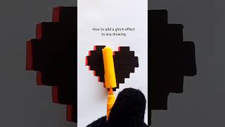 How to add a glitch effect to any drawing 🤔 ...