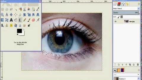 how to make a multicolor eye with gimp