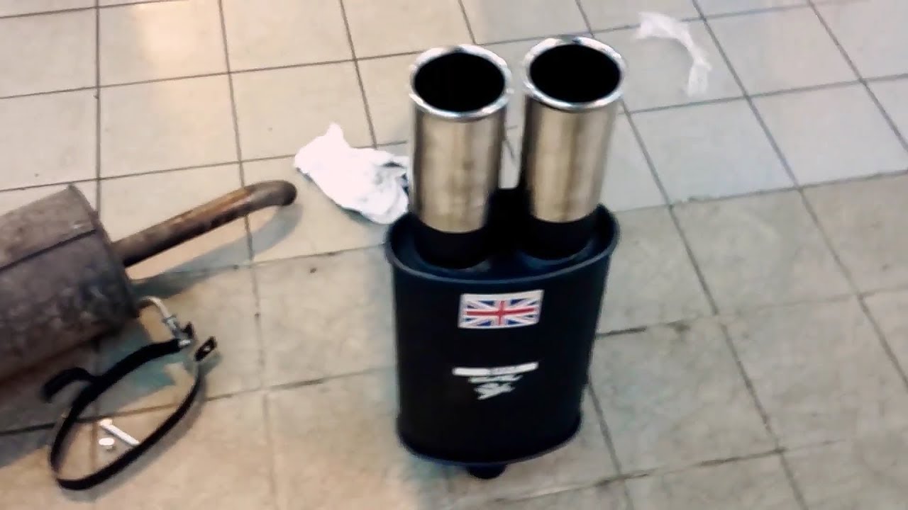 Installed a Performance Twin Exhaust Back Box on my Fabia YouTube