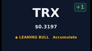 #701: 🔍 TRX Leaning Bull — Worth Buying? | $0.3197 #Shorts