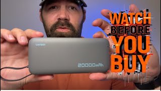 CUKTECH 45W Powerbank 20000mAh | USB-C-Ladegerät mit integriertem Kabel | Schnelllade-Akku