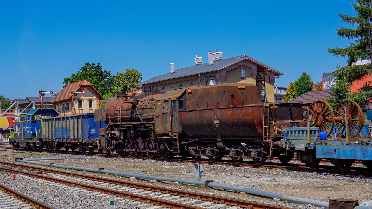 Ty3-2🚂 przyciągnięty z Leszna do Wolsztyna na haku lokomotywy SM42-1225 6Dg🚊| 14.06.2025📅