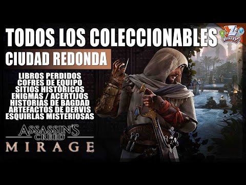 Assassin's Creed Mirage: Todos los Coleccionables - CIUDAD REDONDA: Cofres, Artefactos, Libros...