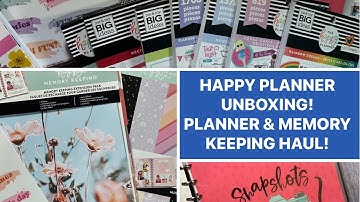 HAPPY PLANNER UNBOXING! SO MANY SALE ITEMS! PLANNER AND MEMORY KEEPING HAUL!
