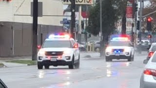LAPD K9 UNIT RESPONDING X2