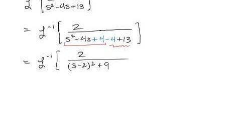 Inverse Laplace with completing the square