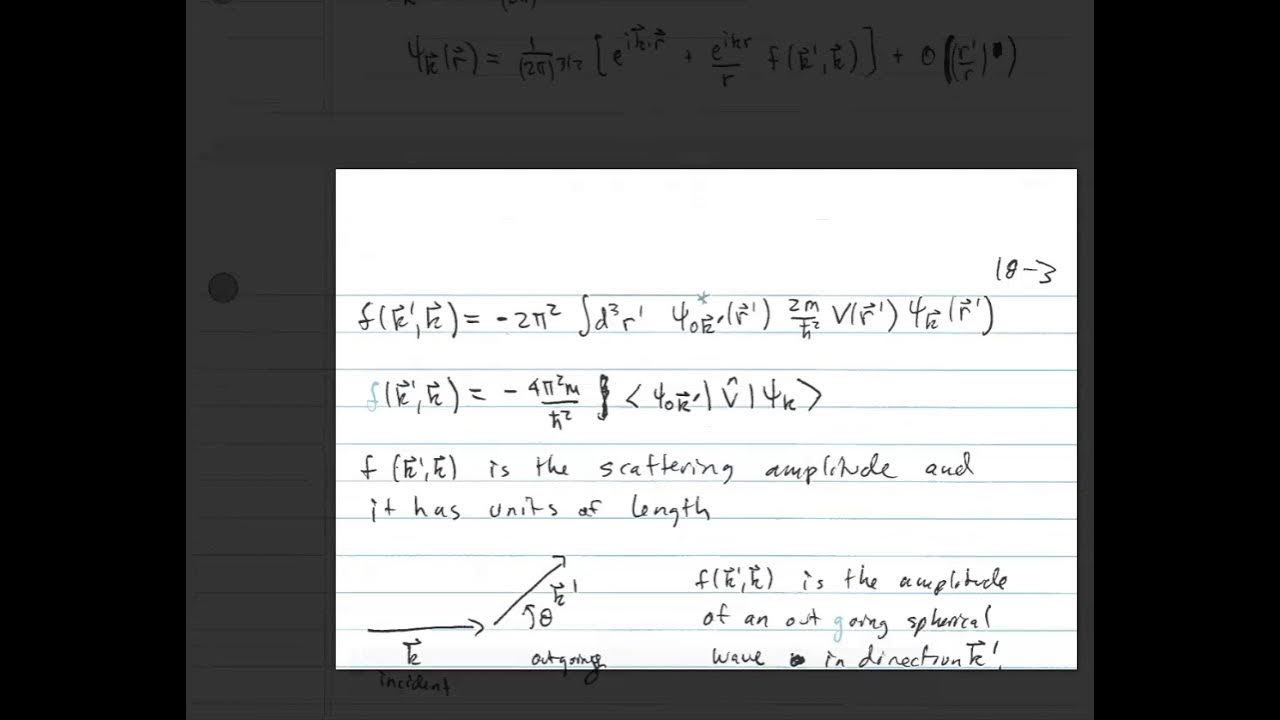 Lecture22 The Generalized Optical Theorem YouTube