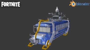Blender: FORTNITE Battle bus model#1