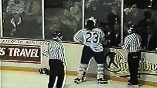 John Ferguson vs Shayne Toporowski Cape Breton Oilers vs St Johns Maple Leafs AHL