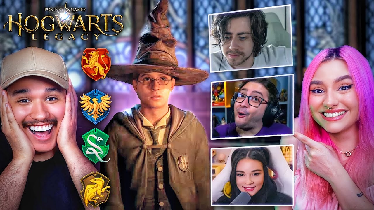 descobrimos as CASAS de HOGWARTS dos STREAMERS!