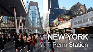 New York / Walking tour around Penn Station / NYC 4К 60fps