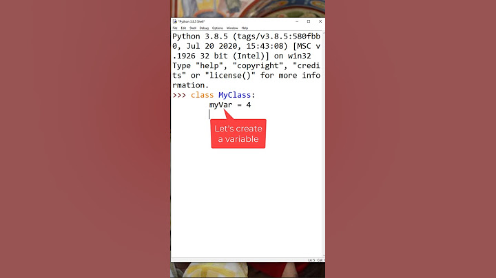 How to create a class and instance of a class in Python #shorts