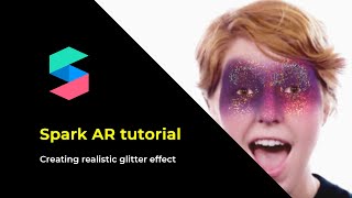 Realistic glitter makeup mask in Spark AR