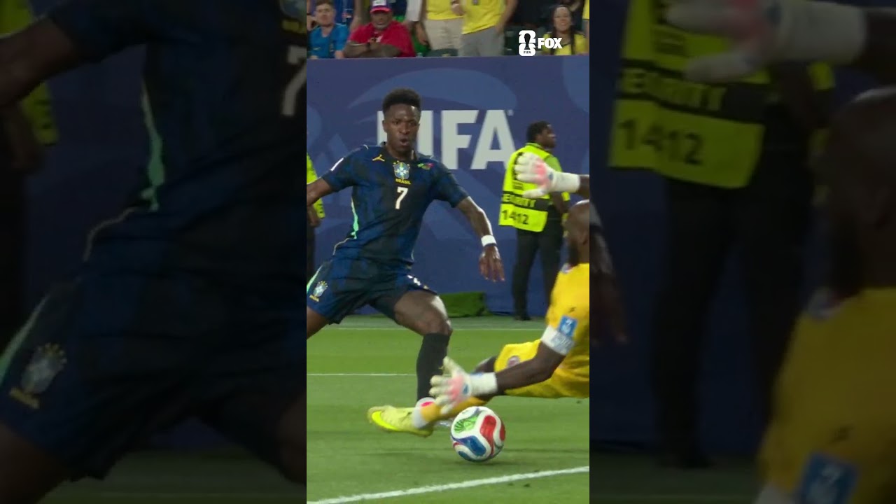 Vini Jr. passed this one under Johny Placide and into the back of the net