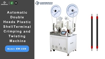 EASTONTECH EW-22D Automatic Double Heads Plastic Shell Terminal Crimping and Twisting Machine