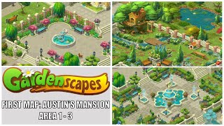 Gardenscapes: New Acres Gameplay Part 1 - Restoring Area 1-3 (The Garden/Treehouse/The Fountain) screenshot 3