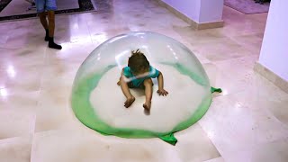 he got STUCK in a SLIME BUBBLE...