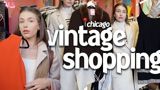 vintage shopping in CHICAGO! (aka the ULTIMATE chicago vintage guide) + haul | thrift vlog