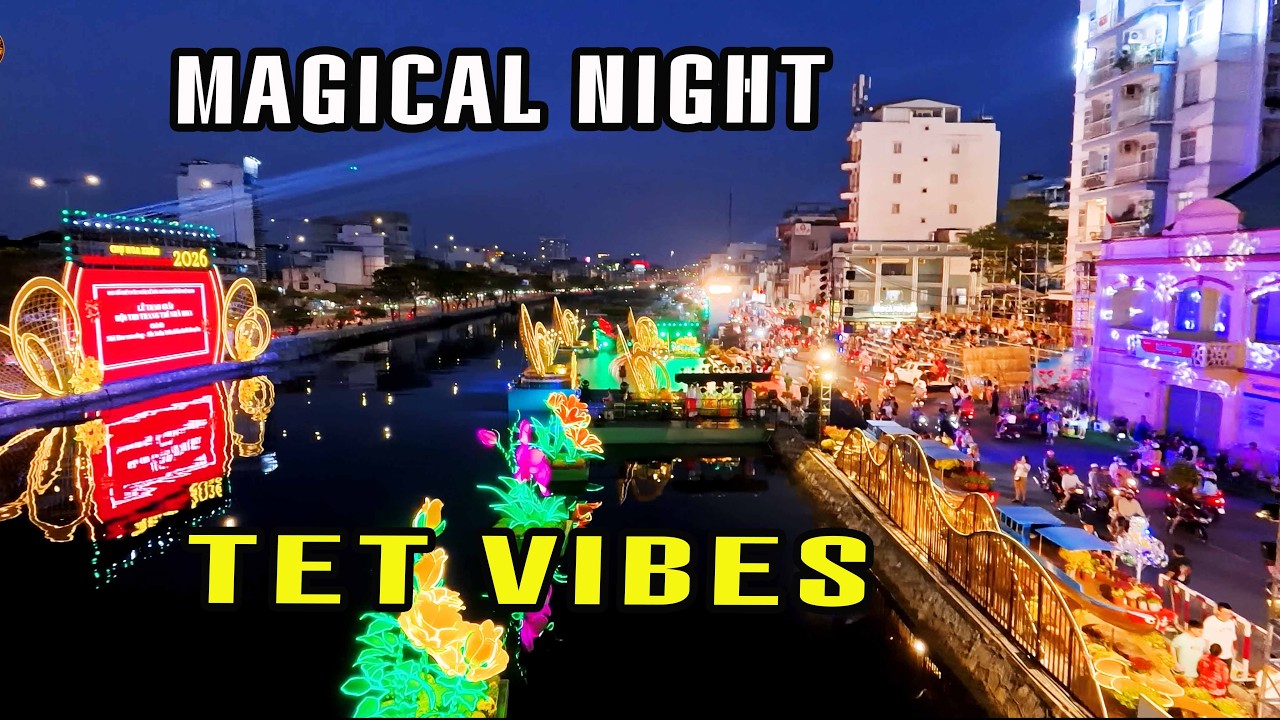 Saigon Night Walk Exploring the Hidden Floating Flower Market Ben Binh Dong | Hidden Saigon.