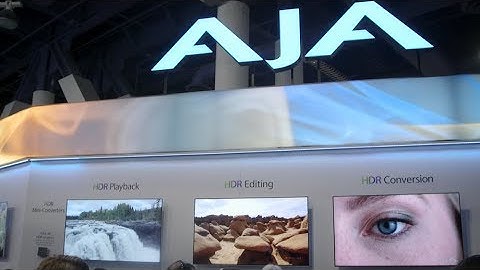 AJA Video Systems Expands on IP Workflows and Previews the HDR Image Analyzer at NAB 2018