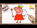 How to Draw: Peppa Pig step by step and simple