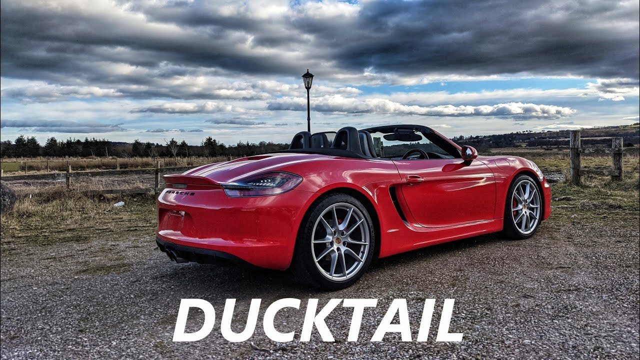 Установка спойлера Spyder/GT4 Ducktail на мой Porsche 981 Boxster (Cayman)