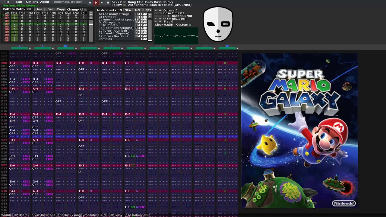 (YM2612) Super Mario Galaxy - Buoy Base Galaxy