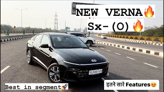 Hyundai VERNA-Sx(O)🔥- BEST in Segment🚀| Proper Sedan वाली Feel तो अब आई है🔥🥵