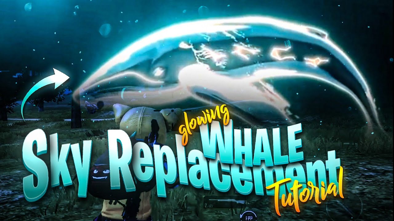 Neon Whale sky replacement Effect in Alight Motion | Android and iOS | pubg  