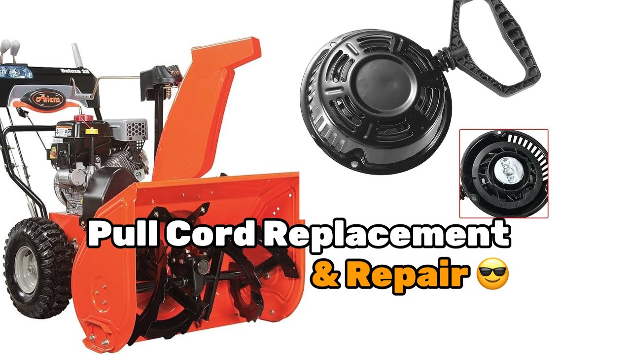 How to Easily Fix a Broken Pull Cord on Any Small Engine | Snowblower ...