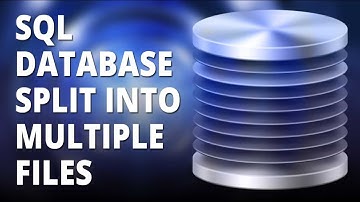 SQL database split into multiple files