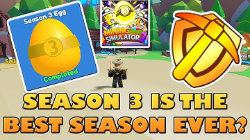 IS SEASON 3 THE BEST SEASON EVER? - Roblox Mining Simulator 2