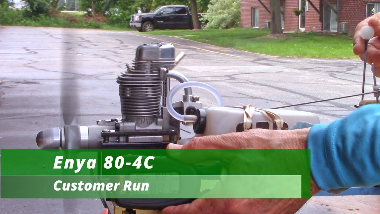 Enya 80-4C Customer Run - YouTube