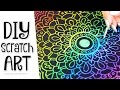 DIY SCRATCH-OFF ART - Phone Case, Mandala, & Card - How To // SoCraftastic