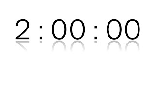 2:00:00 | Reflection Timer | White Background