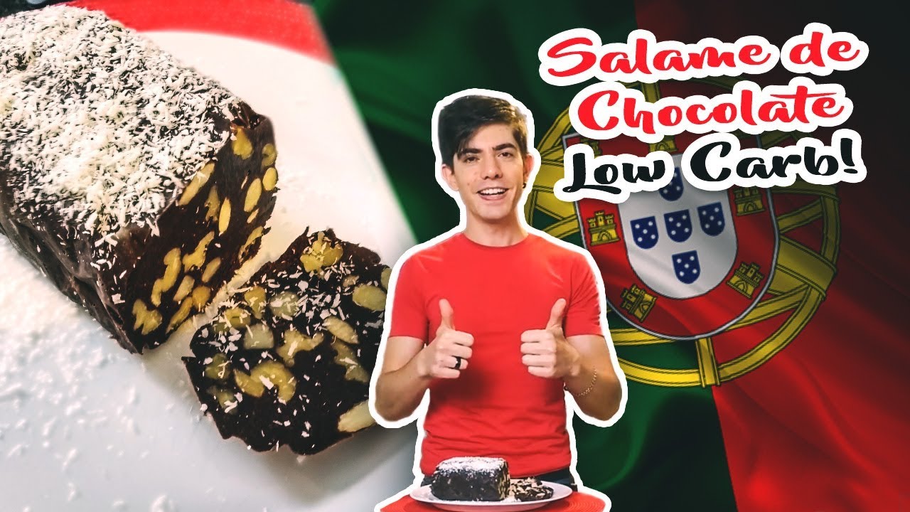 SALAME DE CHOCOLATE - Receita Típica Portuguesa Versão Low Carb | Senhor Tanquinho