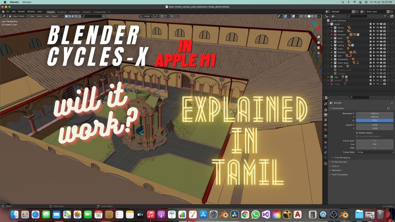 BLENDER CYCLESX IN M1 MACS SHOCKING RESULT!😱WILL IT WORK