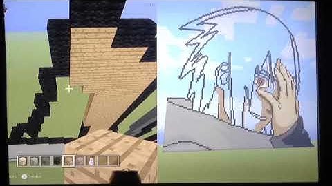 Sasuke uchiha pixel art timelapse
