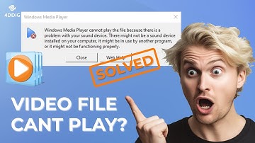 [AI Video Repair] How to Fix Windows Media Player Cannot Play the File [100% Working]✔️