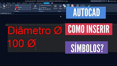 Como colocar símbolo de maior ou igual no Autocad?