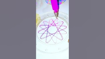 Satisfying Spiral Art: Spirograph  Creations #art #spiroart #shortvideos #satisfying #spirograph