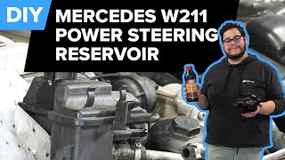 mercedes e63 amg power steering filter service diy (mercedes benz w211 e63 amg, e55 amg)