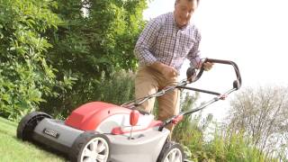 See our YouTube video for the Cobra 15" Electric Lawnmower with Rear Roller
