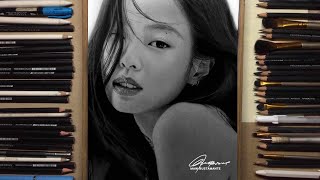 Drawing Blackpink Jennie / TIMELAPSE / Maw Bustamante