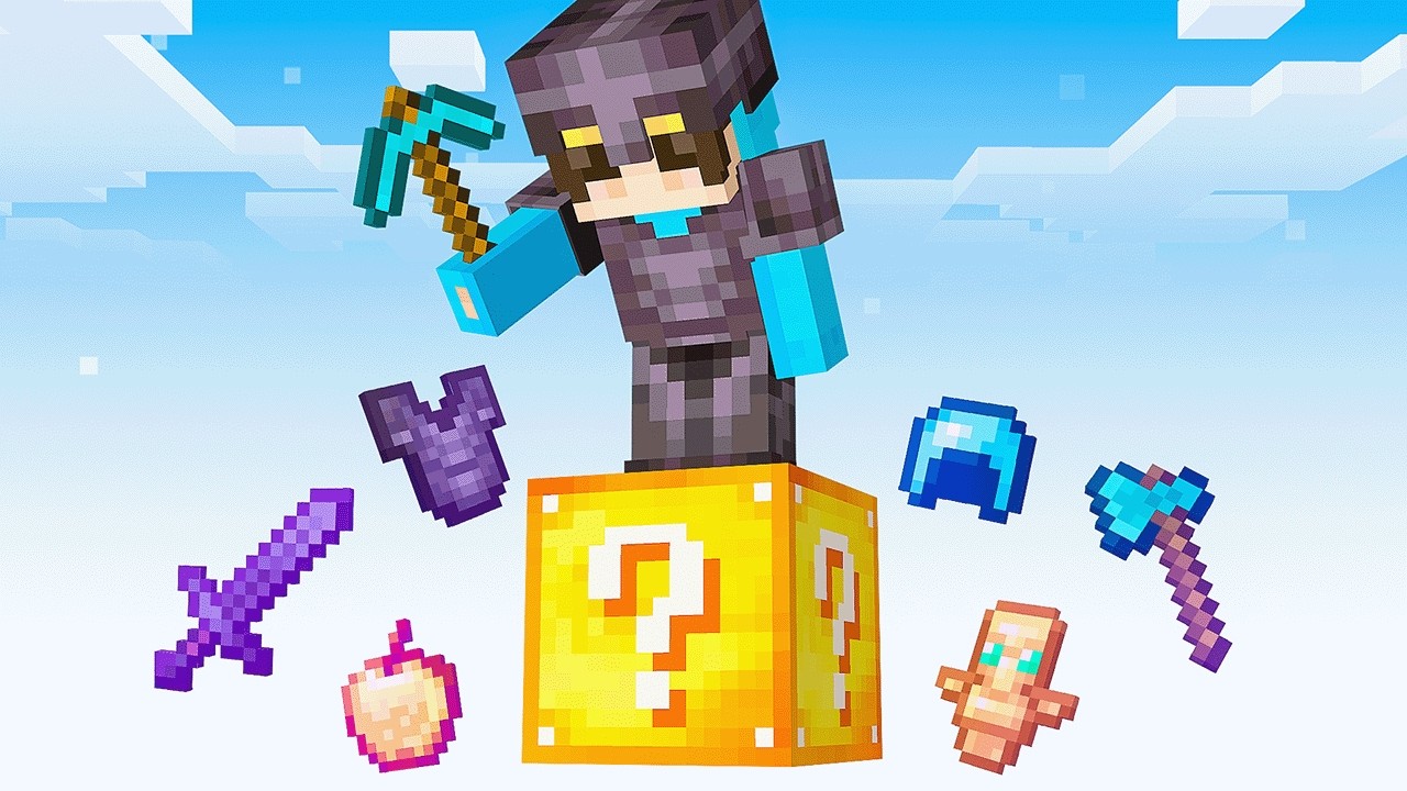 Minecraft But It’s Only ONE Lucky Block..