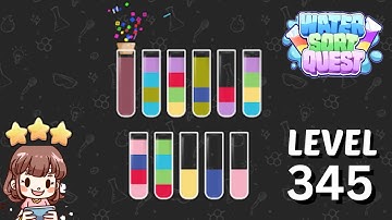 Water Sort Quest Level 345 Solution Walkthrough